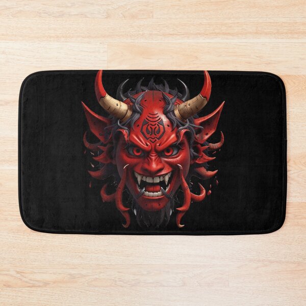 Item preview, Demon Fanged Oni Mask Red  designed and sold by TrendyPalette.