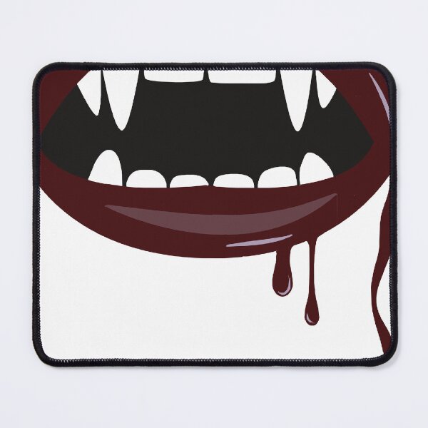 Item preview, Gothic Dripping Red Lips With Fangs designed and sold by bensantoso.