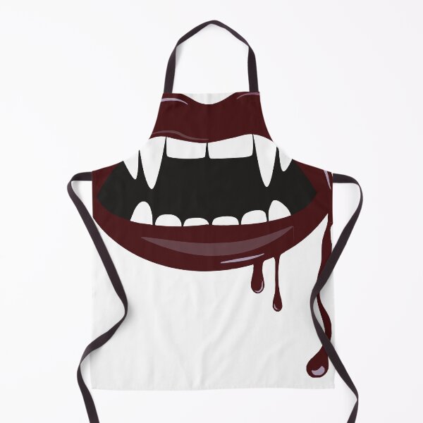 Item preview, Gothic Dripping Red Lips With Fangs designed and sold by bensantoso.