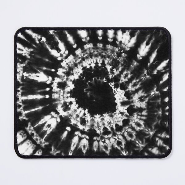 Item preview, Tie-dye fabric with black spiral pattern designed and sold by Sarawut hoyhual.