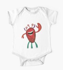Happy Larry - friendly monster by Cecca Designs One Piece - Short Sleeve