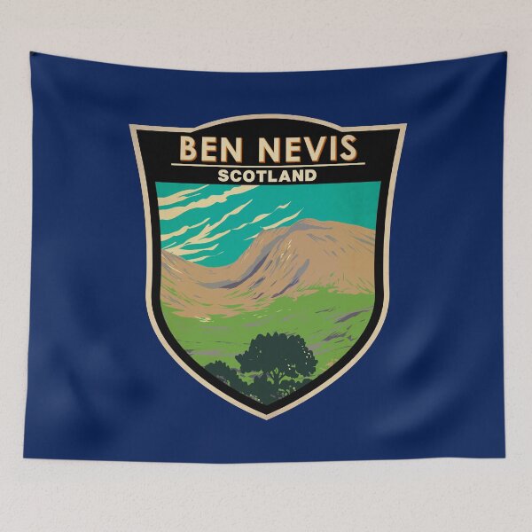 Item preview, Ben Nevis Scotland Badge designed and sold by KrisSidDesigns.