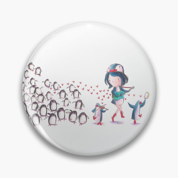 Item preview, PenguinGirl and two penguin music makers lead a penguin march. designed and sold by PenguinGirl-Art.