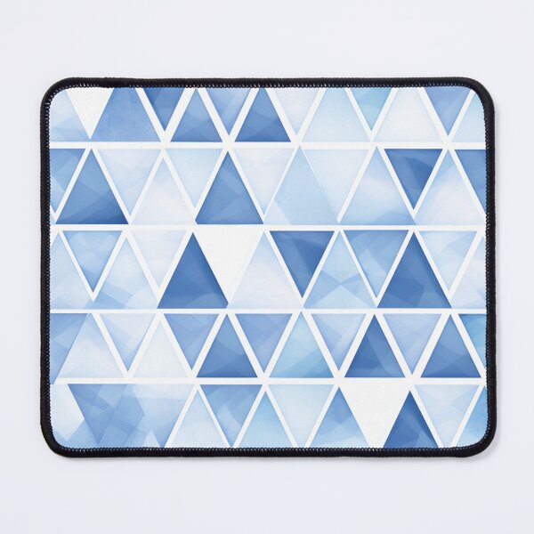 Item preview, Light Blue Triangle Geometric Pattern designed and sold by trajeado14.