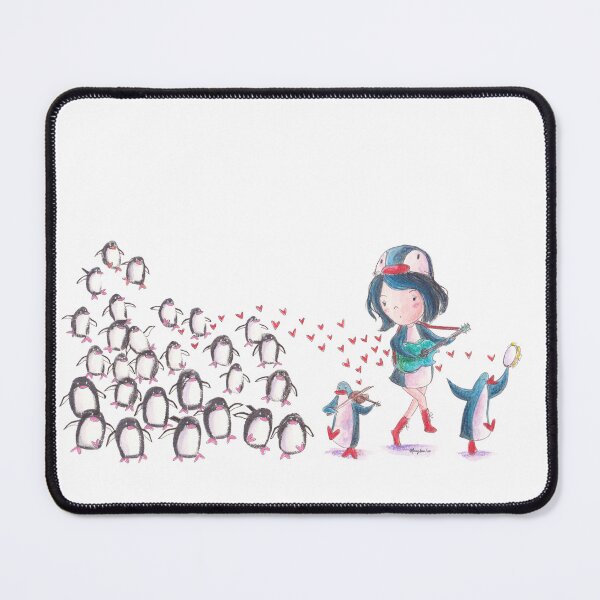 Item preview, PenguinGirl and two penguin music makers lead a penguin march. designed and sold by PenguinGirl-Art.