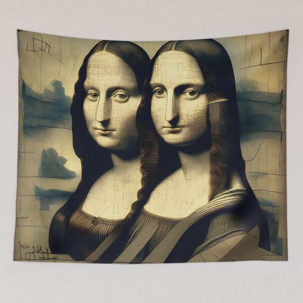 Artikelvorschau, [KI-Kunst] „Die Mona Lisa-Zwillinge“ entworfen und verkauft von Sissle.