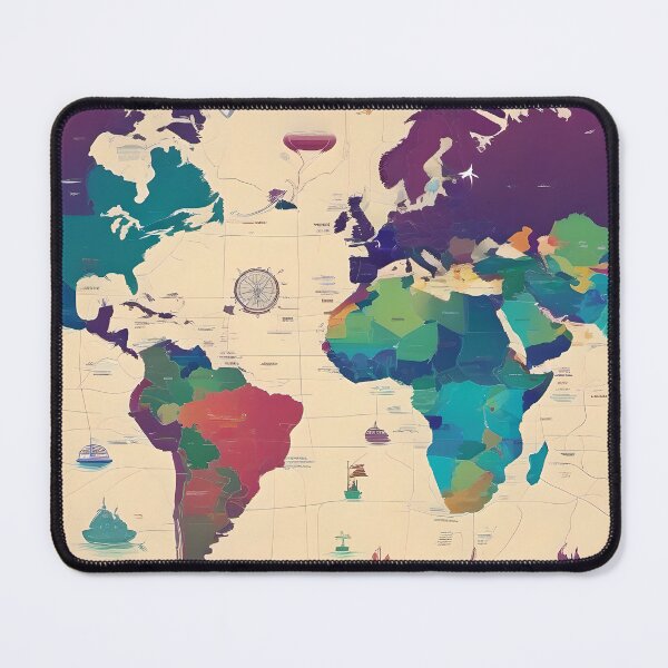 Item preview, Colorful Map designed and sold by AbsoluteA.