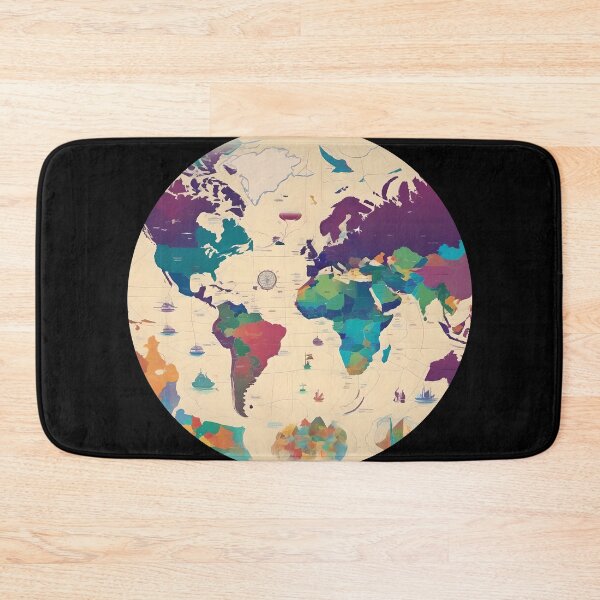 Item preview, Colorful Map designed and sold by AbsoluteA.