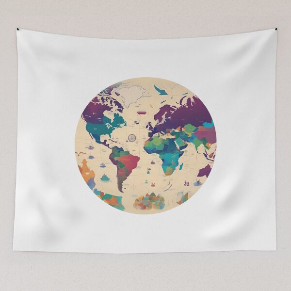 Item preview, Colorful Map designed and sold by AbsoluteA.