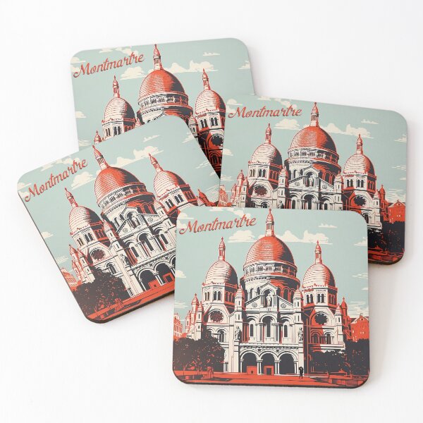 Item preview, Sacre Couer - Montmartre, screenprint style digital print designed and sold by Kr3uzberg.