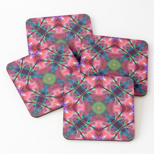 Item preview, cross of blue lozenges on pink ground designed and sold by effervescence.