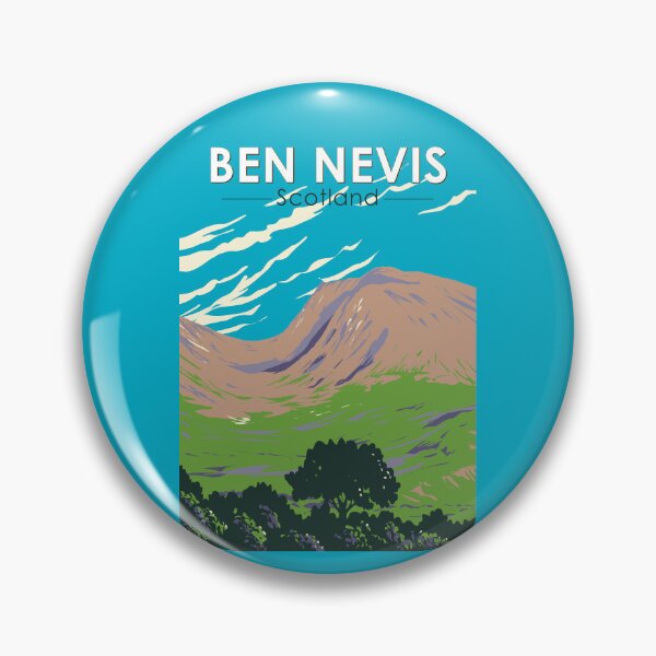 Item preview, Ben Nevis Scotland Travel Art Vintage designed and sold by KrisSidDesigns.