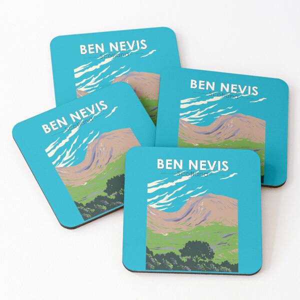 Item preview, Ben Nevis Scotland Travel Art Vintage designed and sold by KrisSidDesigns.