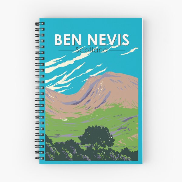 Item preview, Ben Nevis Scotland Travel Art Vintage designed and sold by KrisSidDesigns.