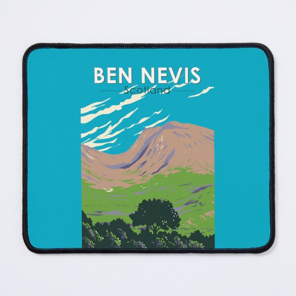 Item preview, Ben Nevis Scotland Travel Art Vintage designed and sold by KrisSidDesigns.