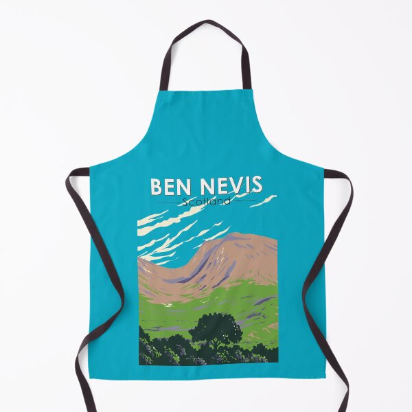 Item preview, Ben Nevis Scotland Travel Art Vintage designed and sold by KrisSidDesigns.