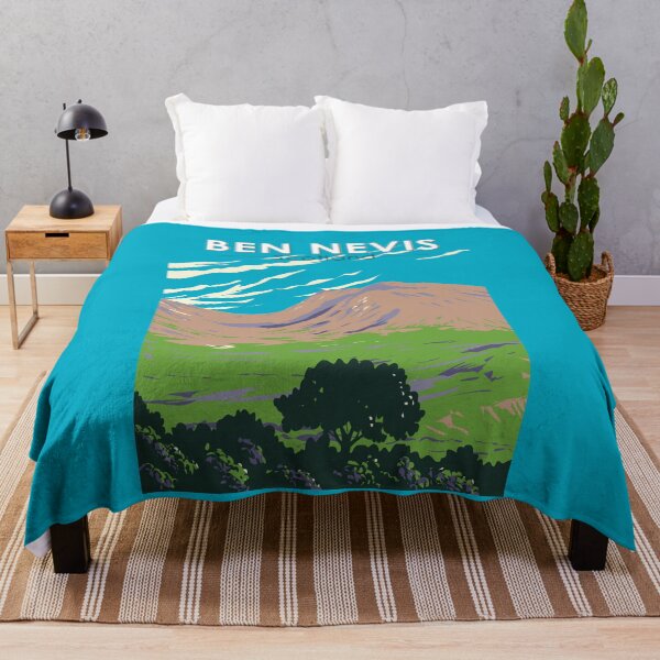 Item preview, Ben Nevis Scotland Travel Art Vintage designed and sold by KrisSidDesigns.