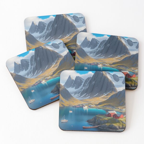 Item preview, Lofoten: Captivating Seascapes in Digital Art designed and sold by Ceemko's Vintage Corner.