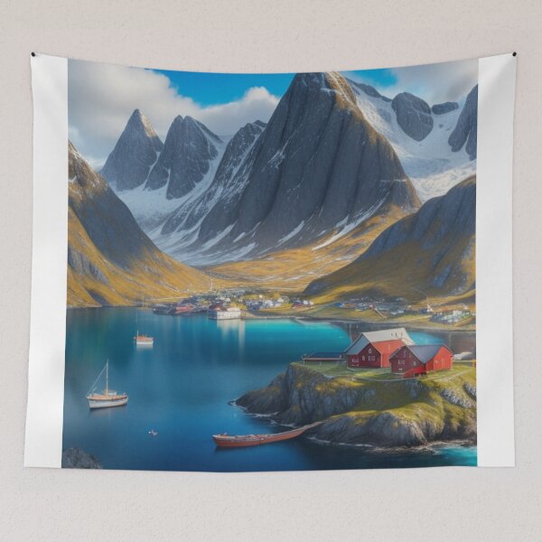 Item preview, Lofoten: Captivating Seascapes in Digital Art designed and sold by Ceemko's Vintage Corner.