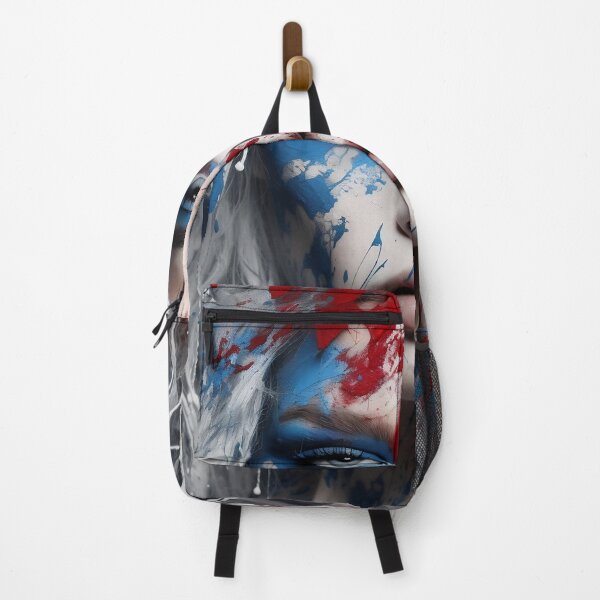 Item preview, Abstract Art paint splatter, womans face digital print designed and sold by dcrc.