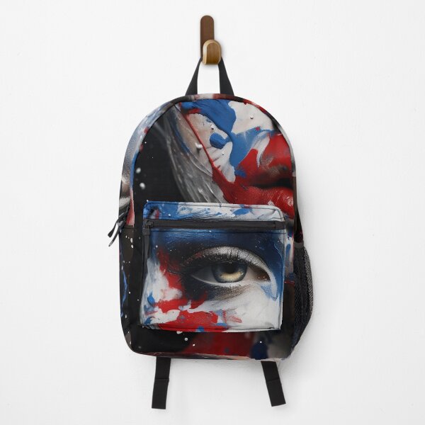 Item preview, Abstract Art paint splatter, womans face digital print designed and sold by dcrc.