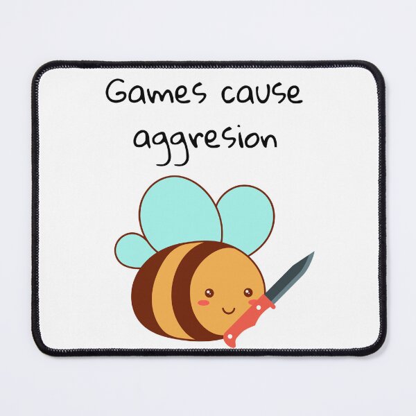 Item preview, Games cause aggresion designed and sold by Game-Graphics.