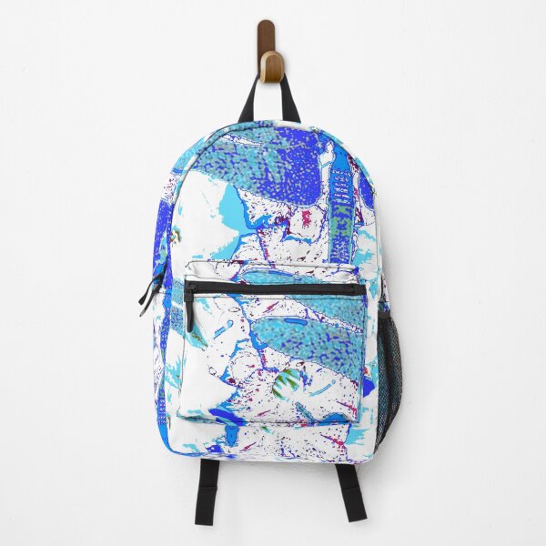 Item preview, BLUE DRAGONFIES ABSTRACT PATTERN WHITE ART designed and sold by sharlesart.