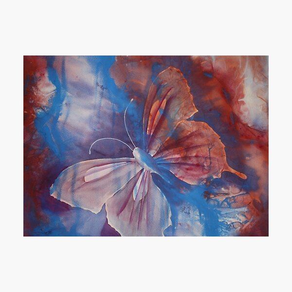 Watercolour Le Monde Papillon (Butterfly of the world) Photographic Print