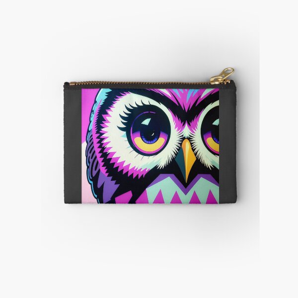 Artikelvorschau, Synthwave Owl entworfen und verkauft von InkedPixel.