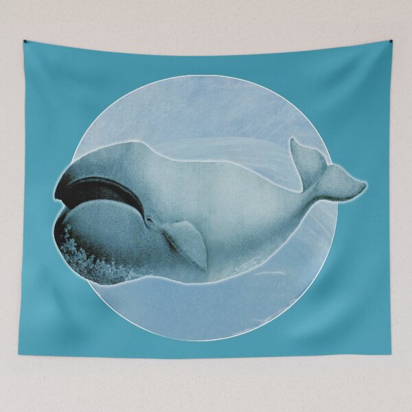 Item preview, The Bowhead Whale. Vintage restored and reworked art by Mindthecherry.  designed and sold by MINDTHECHERRY.