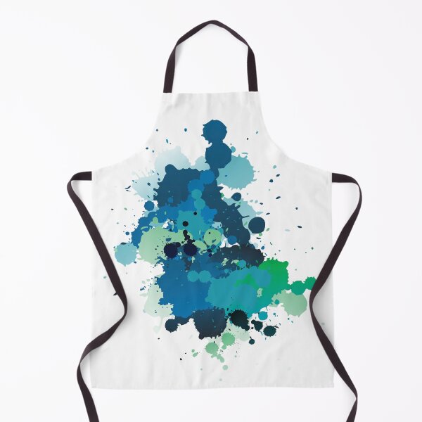 Item preview, Blue and green paint splashes. designed and sold by EdgyEdgeArt.