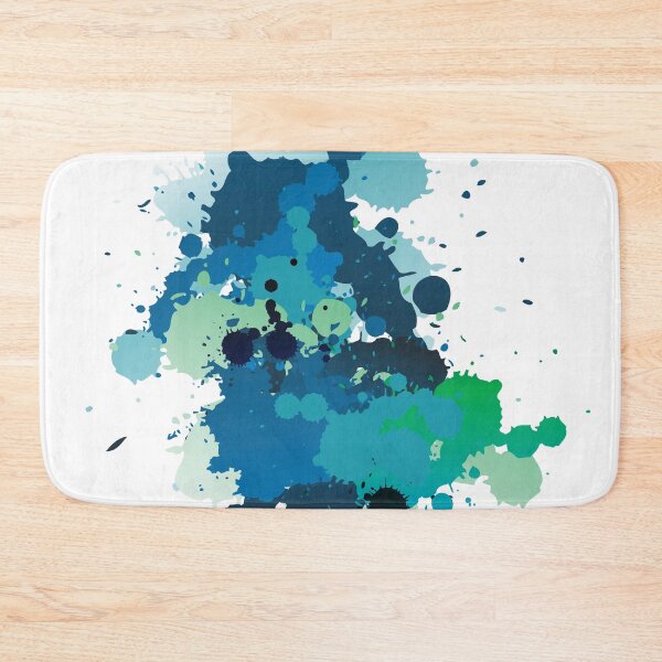 Item preview, Blue and green paint splashes. designed and sold by EdgyEdgeArt.