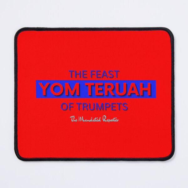 Item preview, Yom Teruah - Red with Blue Writing designed and sold by TheReporter1.