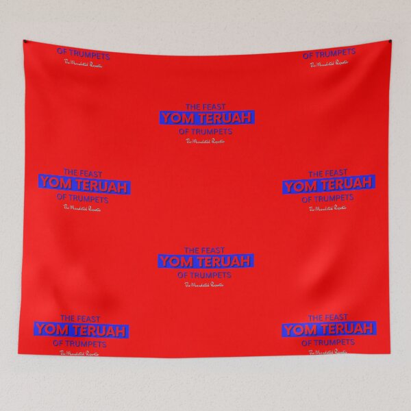 Item preview, Yom Teruah - Red with Blue Writing designed and sold by TheReporter1.