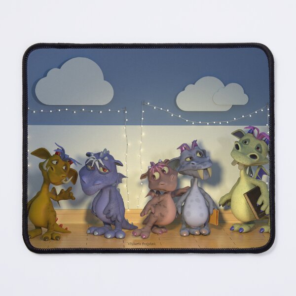 Item preview, Five little dragons designed and sold by Roberta Angiolani.