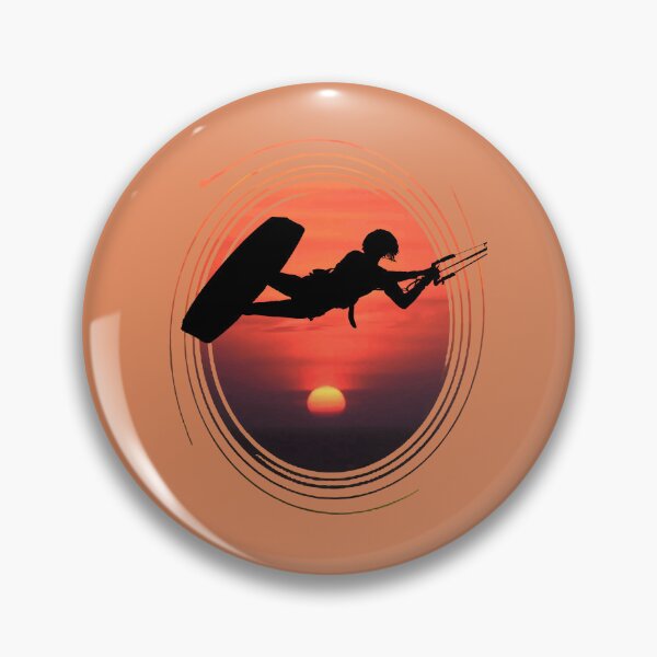 Item preview, Kiter Silhouette In Black Female Rider Sunset designed and sold by taiche.
