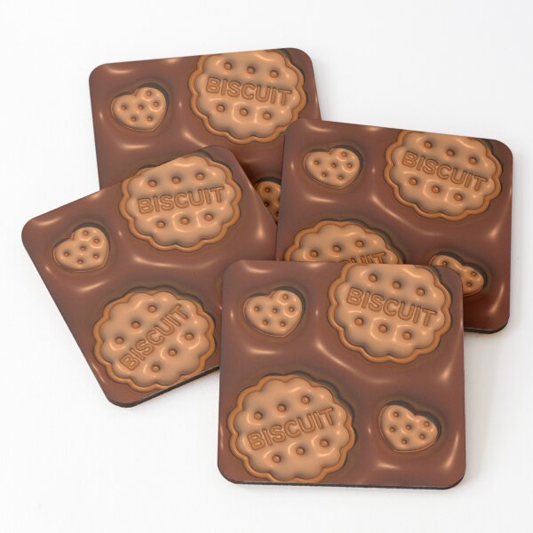 Item preview, Cookie Biscuit Brown Chocolate Warm Bubble Wallpaper 3D Art Squishy Shiny designed and sold by ediebitty.