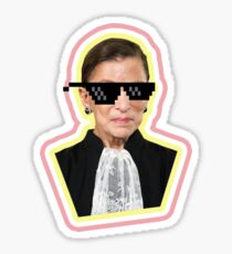 Die berüchtigte RBG sagt "Deal With It" Sticker