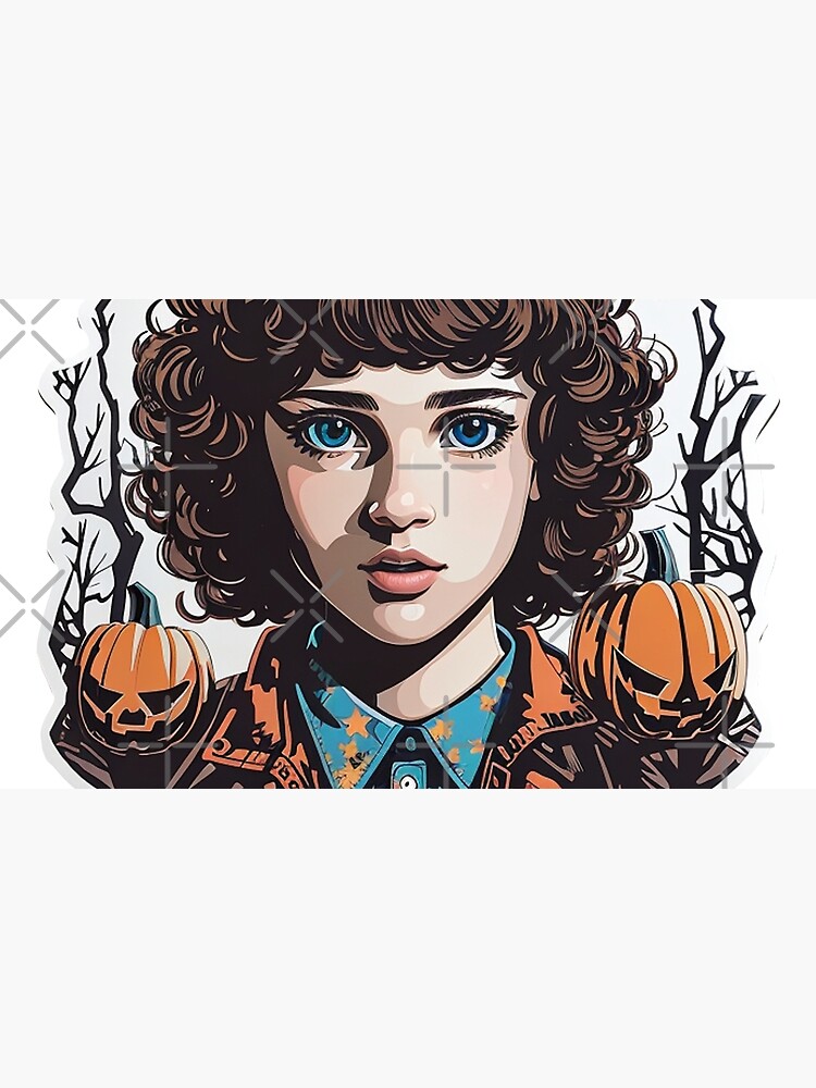 Thumbnail 6 of 6, Pet Bandana, Stranger Things Eleven Artwork - Telekinesis and Mystery - Unique Gift for Series Enthusiasts designed and sold by sadsapiens.