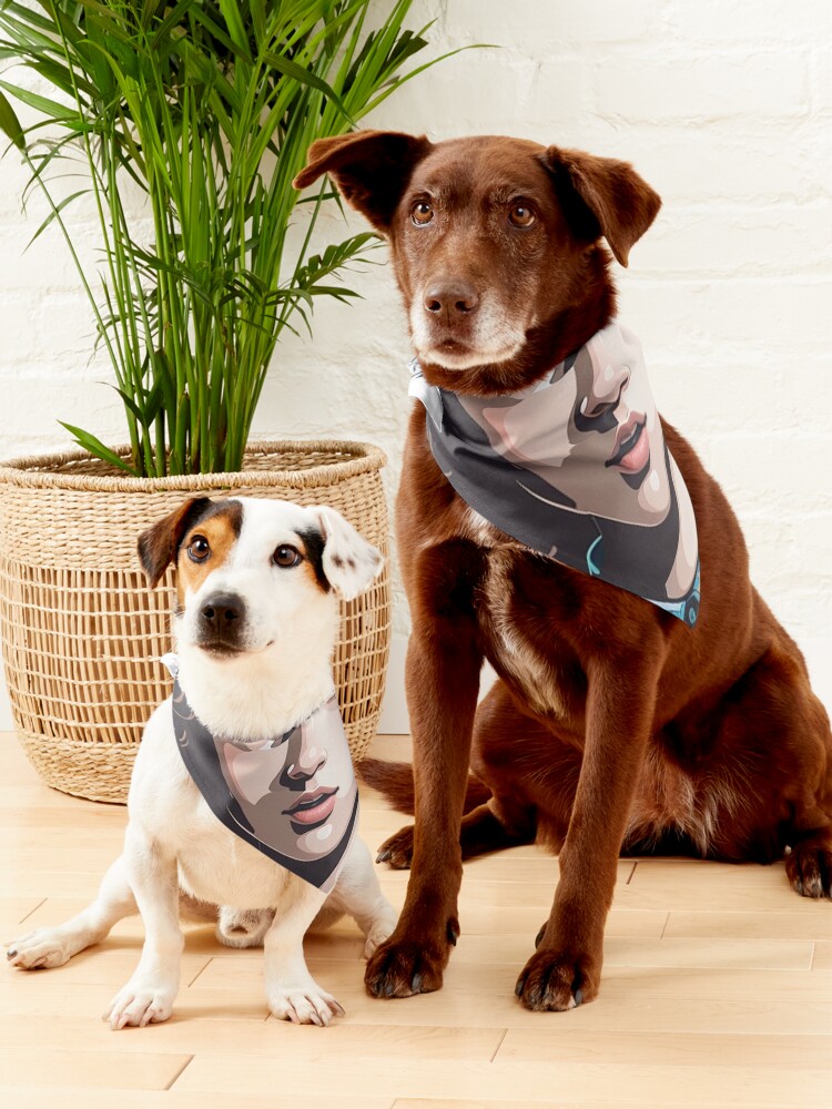 Thumbnail 5 of 6, Pet Bandana, Stranger Things Eleven Artwork - Telekinesis and Mystery - Unique Gift for Series Enthusiasts designed and sold by sadsapiens.