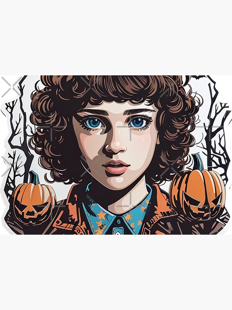 Thumbnail 5 of 5, Mask, Stranger Things Eleven Artwork - Telekinesis and Mystery - Unique Gift for Series Enthusiasts designed and sold by sadsapiens.