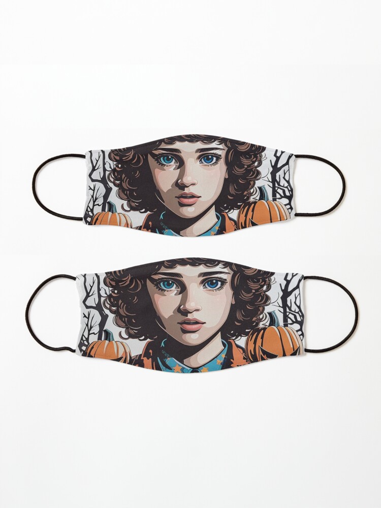 Thumbnail 3 of 5, Mask, Stranger Things Eleven Artwork - Telekinesis and Mystery - Unique Gift for Series Enthusiasts designed and sold by sadsapiens.