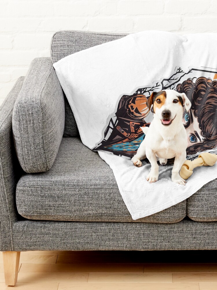 Thumbnail 2 of 6, Pet Blanket, Stranger Things Eleven Artwork - Telekinesis and Mystery - Unique Gift for Series Enthusiasts designed and sold by sadsapiens.