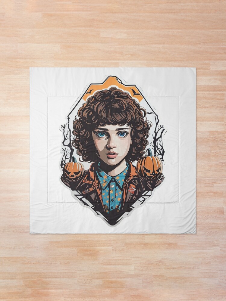 Comforter, Stranger Things Eleven Artwork - Telekinesis and Mystery - Unique Gift for Series Enthusiasts designed and sold by sadsapiens