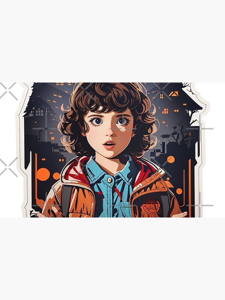 Thumbnail 6 of 6, Pet Bandana, Iconic Eleven Design - Stranger Things Fan Art - Capturing the 80s Nostalgia and Supernatural Thrill designed and sold by sadsapiens.