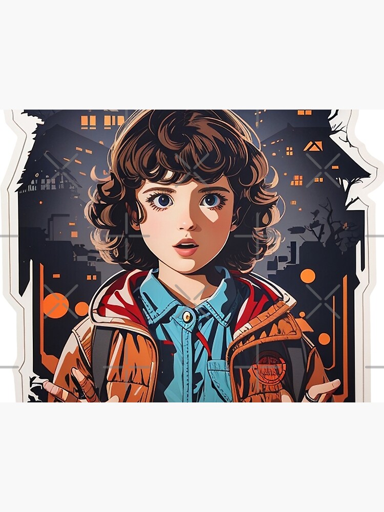 Thumbnail 5 of 5, Pet Mat, Iconic Eleven Design - Stranger Things Fan Art - Capturing the 80s Nostalgia and Supernatural Thrill designed and sold by sadsapiens.