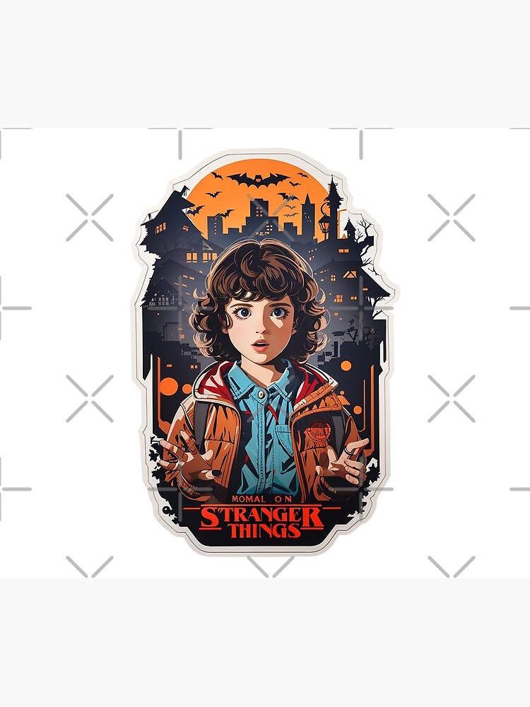 Artwork view, Iconic Eleven Design - Stranger Things Fan Art - Capturing the 80s Nostalgia and Supernatural Thrill designed and sold by sadsapiens