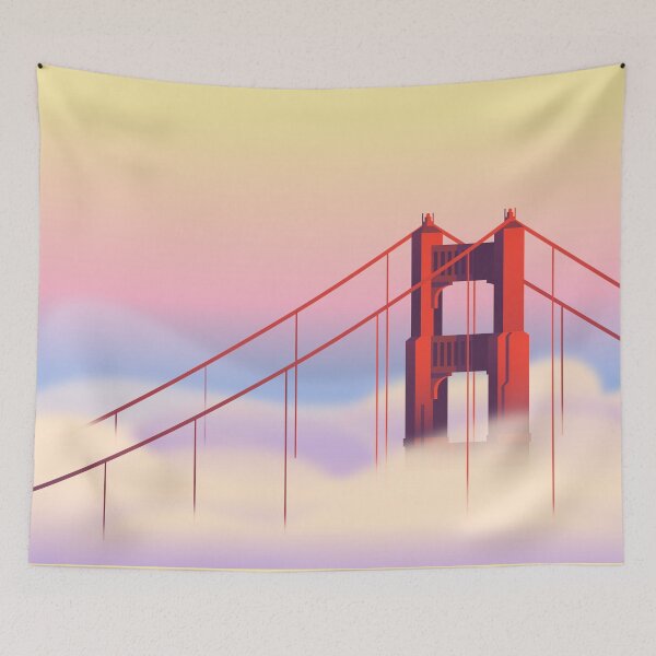 Item preview, Golden Gate Fog designed and sold by DarumaCreative's Shop.