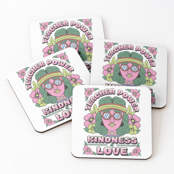 Item preview, Teacher Power Kindness And Love Groovy designed and sold by PompousPeasant.