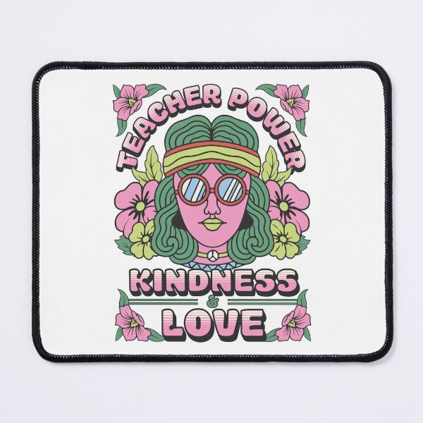 Item preview, Teacher Power Kindness And Love Groovy designed and sold by PompousPeasant.